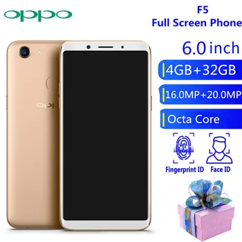 Global Version OPPO F5 4GB 34GB Mobile Phone 20.00MP Camera MTK 6763T Helio P23 Octa Core Smartphone 3200mAh NFC
Global Version OPPO F5 4GB 34GB Mobile Phone 20.00MP Camera MTK 6763T Helio P23 Octa Core Smartphone 3200mAh NFC