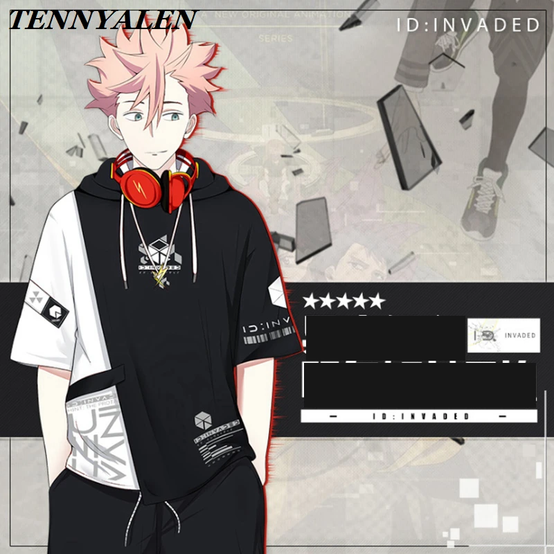 Anime cosplay 2020 new anime ID: INVADED Narihisago Akihito Halloween Cosplay Costume Printed Hooded Short Sleeve T-shirt Adult
Anime cosplay 2020 new anime ID: INVADED Narihisago Akihito Halloween Cosplay Costume Printed Hooded Short Sleeve T-shirt Adult