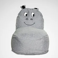 Leuke Cartoon Kind Bean Bag Bank Met EPS Vulstoffen Kids Sofa Baby Stoel Couch Kleine Sofa Kinderen Slaapkamer Meubels Zitzak(China)