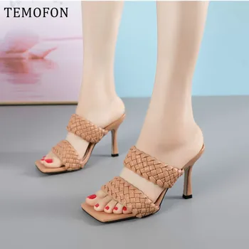 TEMOFON high heel shoes women sandals square toe summer heels sandals sexy ladies slippers dress shoes gladiator shoes HVT1178 
TEMOFON high heel shoes women sandals square toe summer heels sandals sexy ladies slippers dress shoes gladiator shoes HVT1178