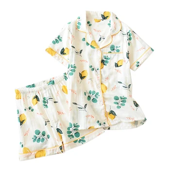New Summer Fresh Shorts Pajamas Sets Women 100% Cotton Short Sleeves japanese sweet Cartoon Shorts Pyjamas Women Sleepwear
New Summer Fresh Shorts Pajamas Sets Women 100% Cotton Short Sleeves japanese sweet Cartoon Shorts Pyjamas Women Sleepwear