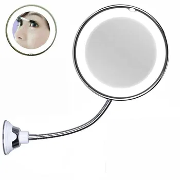 Wall Mounted Lighted Makeup Mirror 10X Magnifying LED Mirrors 360 Rotation Bathroom Cosmetics Shaving Mirror Battery&USB Power
Wall Mounted Lighted Makeup Mirror 10X Magnifying LED Mirrors 360 Rotation Bathroom Cosmetics Shaving Mirror Battery&USB Power