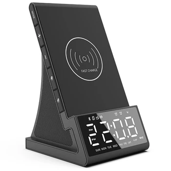 JABS Alarm Clock with Wireless Charging Dock Stand Bluetooth Speaker Night Light USB Fast Charger US Plug
JABS Alarm Clock with Wireless Charging Dock Stand Bluetooth Speaker Night Light USB Fast Charger US Plug