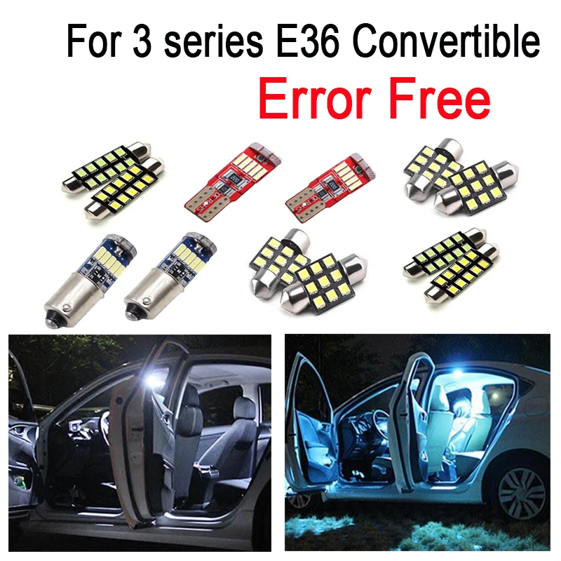12x LED plate lamp + Interior dome Light glove box bulb for bmw 3 series E36 Convertible M3 318i 320i 325i 323i 328i (1993-1999)
12x LED plate lamp + Interior dome Light glove box bulb for bmw 3 series E36 Convertible M3 318i 320i 325i 323i 328i (1993-1999)
