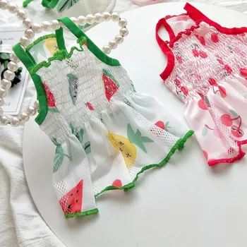 Mesh Dog Dress Summer Red Green Watermelon Cheery Pattern Sleeveless Vest Hollow Skirt Puppy Cat Dresses For Small Large Dogs XL
Mesh Dog Dress Summer Red Green Watermelon Cheery Pattern Sleeveless Vest Hollow Skirt Puppy Cat Dresses For Small Large Dogs XL