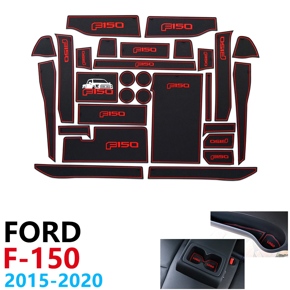 Anti-Slip Rubber Cup Cushion Door Groove Mat for Ford F150 F-150 Raptor F Series 2015~2020 Accessories mat for phone 2018 2019
Anti-Slip Rubber Cup Cushion Door Groove Mat for Ford F150 F-150 Raptor F Series 2015~2020 Accessories mat for phone 2018 2019