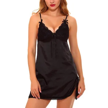 Women's Pyjamas Lace Sexy Lingerie Set Braces Skirt Lace Sexy Underwear Skirt Sleeveless Sleepwear Vestido para dormir W10
Women's Pyjamas Lace Sexy Lingerie Set Braces Skirt Lace Sexy Underwear Skirt Sleeveless Sleepwear Vestido para dormir W10