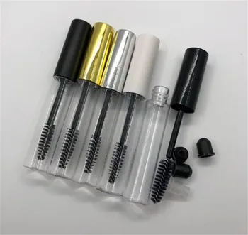 

Hot 500pcs/lot 10mL Beauty Portable Empty Mascara Tube Eyelash Vial Liquid Bottle Container Black Cap Refillable Bottles Makeup