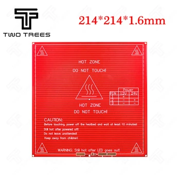 Hot bed 214*214*1.6mm Red Color RepRap 3D printer heated bed pad red hot Bed (214*214mm) Hot Plate For & Mendel use for 3d print
Hot bed 214*214*1.6mm Red Color RepRap 3D printer heated bed pad red hot Bed (214*214mm) Hot Plate For & Mendel use for 3d print