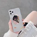INS/корейский милый забавный чехол для телефона с граффити, зеркалом, волнистыми точками для iPhone 11 pro MAX Xs MAX Xr X 7 8 plus, мягкая задняя крышка из ТПУ