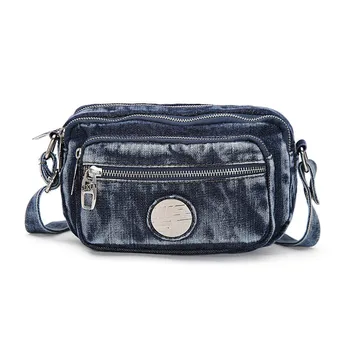 2020 New Denim Bag Female Bag Korean Version of The Waist Bag Messenger Denim Bag Zipper Decoration Bag 
2020 New Denim Bag Female Bag Korean Version of The Waist Bag Messenger Denim Bag Zipper Decoration Bag