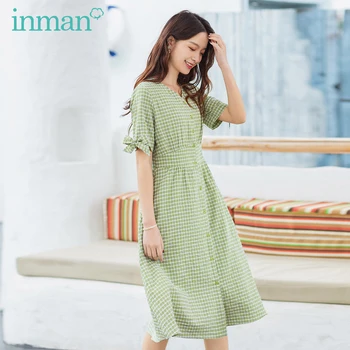 INAMN Summer New Arrival French V Collar Vintage Plaid Bow Tie Sweet Elegant Dress
INAMN Summer New Arrival French V Collar Vintage Plaid Bow Tie Sweet Elegant Dress