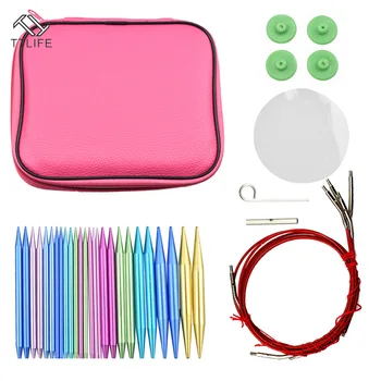 TTLIFE 13 Pairs Aluminum Change Head Circular Knitting Needle Ring Set Woven Tools Crochet Hooks Scarf Sweaters Knitting Tools
TTLIFE 13 Pairs Aluminum Change Head Circular Knitting Needle Ring Set Woven Tools Crochet Hooks Scarf Sweaters Knitting Tools