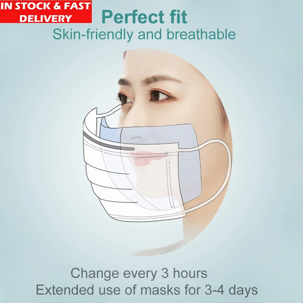 100pc 3Layer Disposable Masks Gasket Safe Anti Dust Breathable Mouth Face Mask Replacement Pad Comfortable Filter Protection Pad
100pc 3Layer Disposable Masks Gasket Safe Anti Dust Breathable Mouth Face Mask Replacement Pad Comfortable Filter Protection Pad