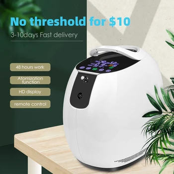 

Adjustable Portable Oxygen Machine Oxygen Concentrator Machine 1-6L/min Nebulizer Household Easy Take Handle Without Battery