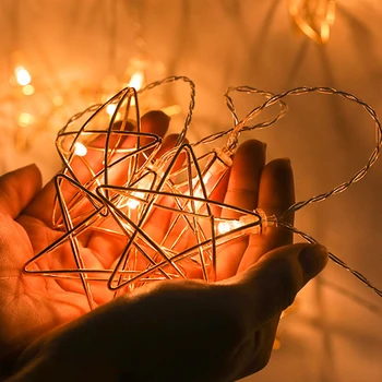 1.5m 10 LED Garland Light String Battery Powered Romantic Star Iron Fairy Lamp Wedding Home Indoor Decoration
1.5m 10 LED Garland Light String Battery Powered Romantic Star Iron Fairy Lamp Wedding Home Indoor Decoration