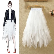 Tulle Skirts Womens Faldas Mujer Moda 2021 Fashion Elastic High Waist Mesh Tutu Maxi Pleated Long Midi Saias Jupe Women's Skirt
Tulle Skirts Womens Faldas Mujer Moda 2021 Fashion Elastic High Waist Mesh Tutu Maxi Pleated Long Midi Saias Jupe Women's Skirt