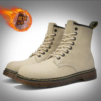 2020 Autumn Winter Leather Boots for Mens Luxury Brand Working Boot Men Black Man Army Military Boots Inside Fur Motorcycle Boot
2020 Autumn Winter Leather Boots for Mens Luxury Brand Working Boot Men Black Man Army Military Boots Inside Fur Motorcycle Boot