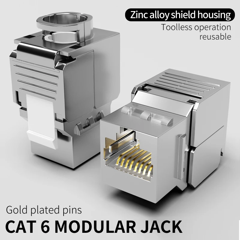 CNCOB Cat6 shielded Tool-free module cat6 network cable gigabit port home integrated engineering wiring shielding computer r
CNCOB Cat6 shielded Tool-free module cat6 network cable gigabit port home integrated engineering wiring shielding computer r