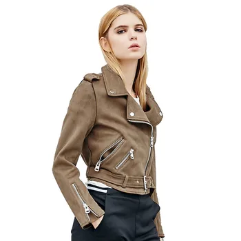 Autumn Woman Faux Suede Jacket Slim PU Leather Jacket White Motorcycle Leather Jacket Biker Punk Outwear
Autumn Woman Faux Suede Jacket Slim PU Leather Jacket White Motorcycle Leather Jacket Biker Punk Outwear