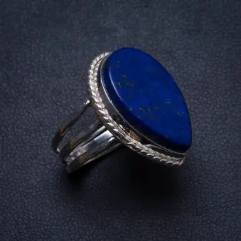 Natural Lapis Lazuli Handmade Unique 925 Sterling Silver Ring, US size 6.5 X3112
Natural Lapis Lazuli Handmade Unique 925 Sterling Silver Ring, US size 6.5 X3112
