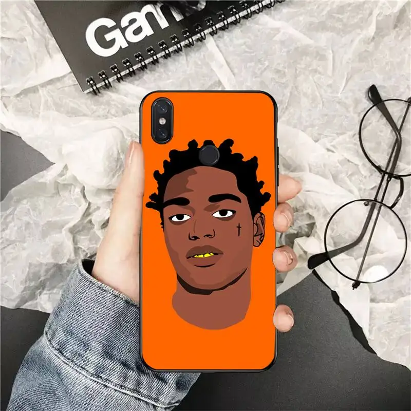 FHNBLJ Kodak Black Rapper Shell Phone Case for Xiaomi Redmi 5 5Plus 6 6A 4X 7 7A 8 8A 9 Note 5 5A 6 7 8 8Pro 8T 9