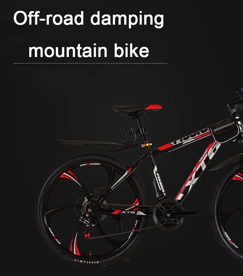 Top Bicycle Six Knife One Round Mountain Bike Adult Male and Female Students Racing Double Disc Brakes Off Road Shocking Bicycle 0 Top Bicycle Six Knife One Round Mountain Bike Adult Male and Female Students Racing Double Disc Brakes Off Road Shocking Bicycle 0