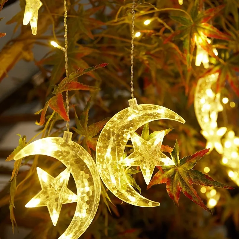 Remote Control European Regulations Star Moon Curtain Lamp Star Curtain Wall Lamp Led String Lights
Remote Control European Regulations Star Moon Curtain Lamp Star Curtain Wall Lamp Led String Lights