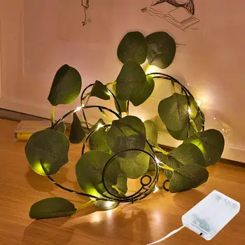 LED String Light Green Leaf Rattan Garland Wire Fairy Garland Home Christmas Wedding Party Decoration Powered By Battery Strings
LED String Light Green Leaf Rattan Garland Wire Fairy Garland Home Christmas Wedding Party Decoration Powered By Battery Strings