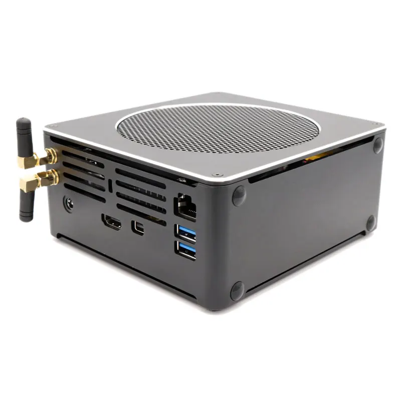 

HYSTOU S200 Mini PC i5 8300H Quad Core Win10 DDR4 Intel UHD Graphics 630 4.0GHz Fanless Mini Desktop PC Win 7/8/10/Linux OS