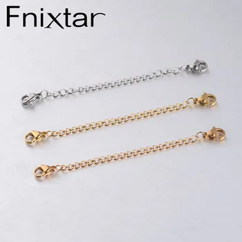 Fnixtar Stainless Steel Extender Chain DIY Making Necklace Bracelets Anklets Extension Chain 7cm 10piece/lot
Fnixtar Stainless Steel Extender Chain DIY Making Necklace Bracelets Anklets Extension Chain 7cm 10piece/lot