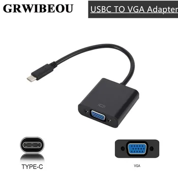 Grwibeou Type C to Female VGA Adapter Cable USBC USB3.1 to VGA Adapter for Macbook 12 inch Chromebook Pixel Lumia 950XL Hot Sale
Grwibeou Type C to Female VGA Adapter Cable USBC USB3.1 to VGA Adapter for Macbook 12 inch Chromebook Pixel Lumia 950XL Hot Sale