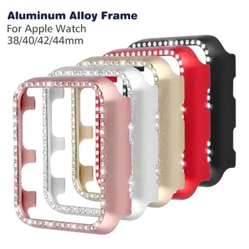 Watch Protective Metal Frame Case for Apple iWatch Series 5 4 3 2 1 Bling Case with Aluminum Alloy Compatible with 38/40/42/44mm
Watch Protective Metal Frame Case for Apple iWatch Series 5 4 3 2 1 Bling Case with Aluminum Alloy Compatible with 38/40/42/44mm