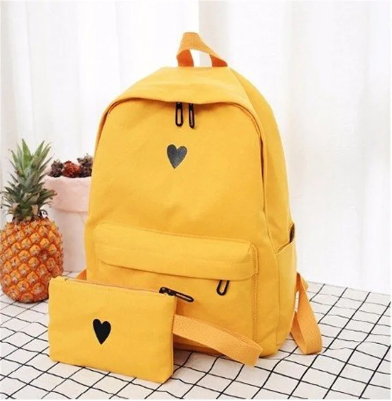 New Style WOMEN'S Bag Fashion Backpack Simple Two-Piece Set Heart Printed Schoolbag
New Style WOMEN'S Bag Fashion Backpack Simple Two-Piece Set Heart Printed Schoolbag