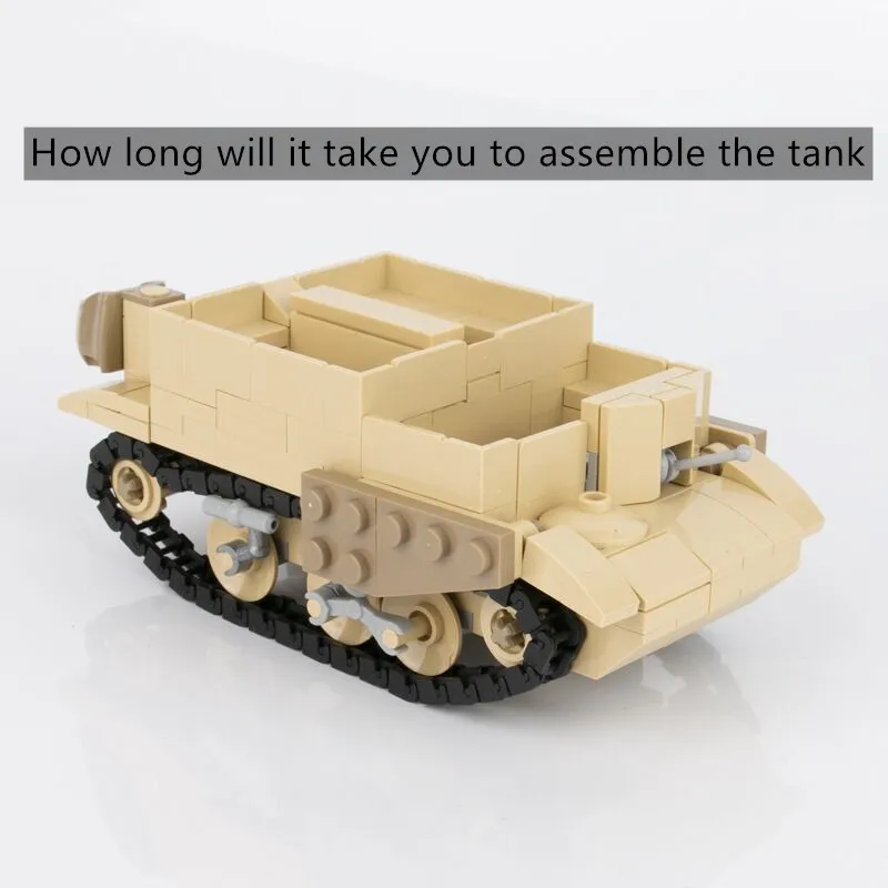 World War II British Military Tank Soldier Building Blocks Weapon Accessories Small Armored Car Children's Toys
World War II British Military Tank Soldier Building Blocks Weapon Accessories Small Armored Car Children's Toys