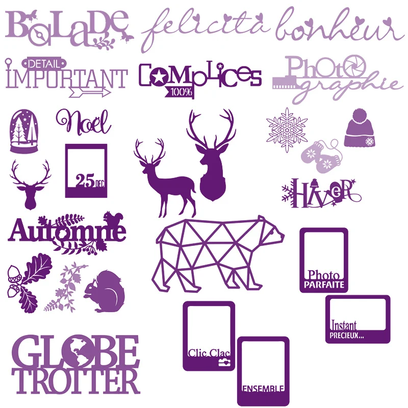 Christmas French Words Metal Cutting Dies Frame Squirrel Stencils For Making Decor Suit Paper Card DIY Dies Scrapbooking New
Christmas French Words Metal Cutting Dies Frame Squirrel Stencils For Making Decor Suit Paper Card DIY Dies Scrapbooking New