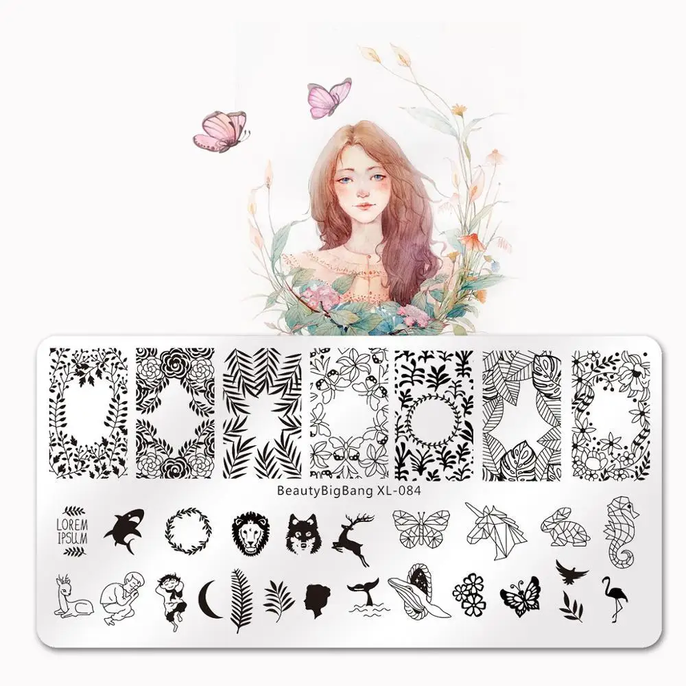 BEAUTYBIGBANG 6*12cm Stamping Plate Nature Leaves Plants Design Image Template Nail Stencil Templates Nail Mold Stencil for Nail
BEAUTYBIGBANG 6*12cm Stamping Plate Nature Leaves Plants Design Image Template Nail Stencil Templates Nail Mold Stencil for Nail