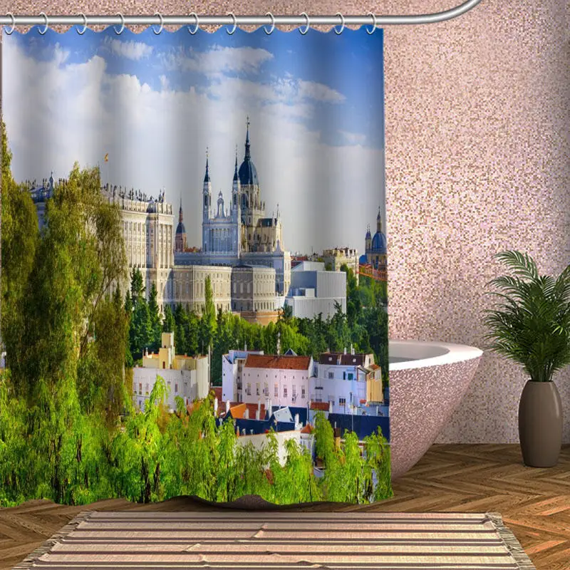 Madrid Shower Curtain Eco-friendly Modern Fabric polyester Custom Bath Curtains Home Decor Curtains
Madrid Shower Curtain Eco-friendly Modern Fabric polyester Custom Bath Curtains Home Decor Curtains