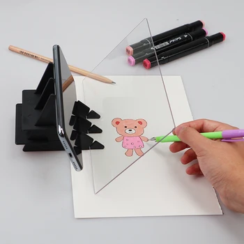 Drawing Board Sketch Reflection Dimming Bracket Painting Mirror Plate Tracing Copy Table Projection Board Plotter 13.5cm*20cm
Drawing Board Sketch Reflection Dimming Bracket Painting Mirror Plate Tracing Copy Table Projection Board Plotter 13.5cm*20cm