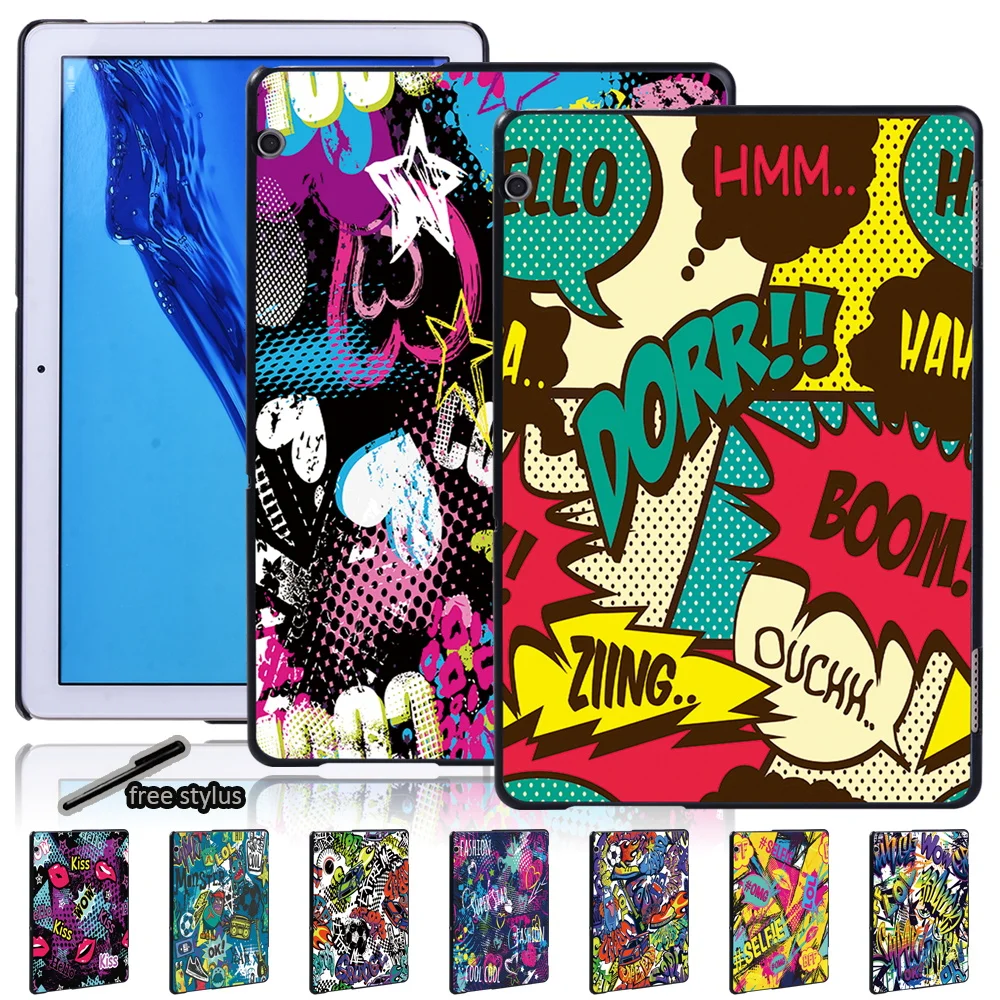 Personality Graffiti Tablet Case for Huawei MediaPad T5 10 10.1 Inch/MediaPad T3 8.0/T3 10 9.6 Inch - Anti-fall Slim Cover Case
Personality Graffiti Tablet Case for Huawei MediaPad T5 10 10.1 Inch/MediaPad T3 8.0/T3 10 9.6 Inch - Anti-fall Slim Cover Case