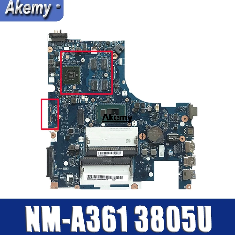 ACLU3/ACLU4 NM-A361 motherboard for Lenovo G50-80 G50-80M notebook motherboard CPU 3805U R5 M330 DDR3 100% test
ACLU3/ACLU4 NM-A361 motherboard for Lenovo G50-80 G50-80M notebook motherboard CPU 3805U R5 M330 DDR3 100% test