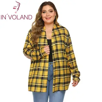 IN'VOLAND Women Plaid Cardigans Plus Size 5XL Casual Autumn Spring Long Sleeve Front Open Stitch Loose Female Cardigan
IN'VOLAND Women Plaid Cardigans Plus Size 5XL Casual Autumn Spring Long Sleeve Front Open Stitch Loose Female Cardigan