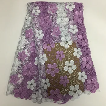 Purple African guipure lace fabric 2019 high quality Nigerian cord lace fabric 8 colors on sale 5 yards for lady dress PL17952 
Purple African guipure lace fabric 2019 high quality Nigerian cord lace fabric 8 colors on sale 5 yards for lady dress PL17952