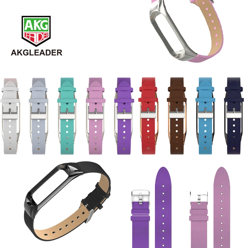 AKGLEADER Mi Band 3 4 Bracelet Wrist Strap For Xiaomi Miband 3 4 Colorful Leather Correa Miband 4 3 Watchstrap
AKGLEADER Mi Band 3 4 Bracelet Wrist Strap For Xiaomi Miband 3 4 Colorful Leather Correa Miband 4 3 Watchstrap