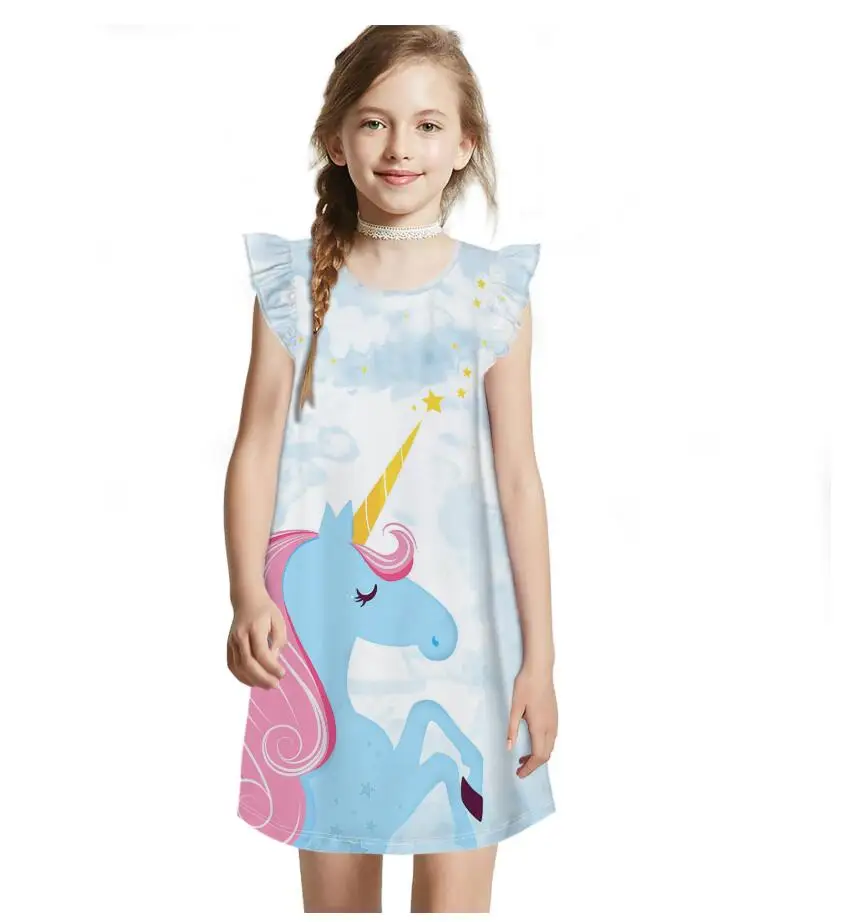 Princess Rainbow Unicorn Summer Dress Princess Rainbow Unicorn Summer Dress