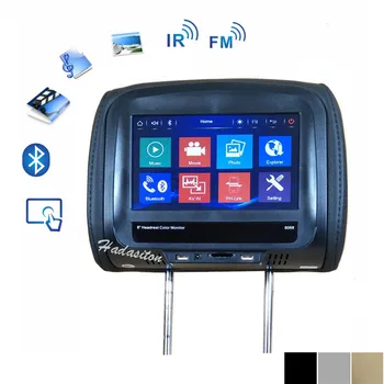 Universal 8" or 7" touch screen Car headrest monitor Pillow MP4 MP5 Multi media player support AV/USB/SD/BT/FM/IR/Speaker
Universal 8" or 7" touch screen Car headrest monitor Pillow MP4 MP5 Multi media player support AV/USB/SD/BT/FM/IR/Speaker