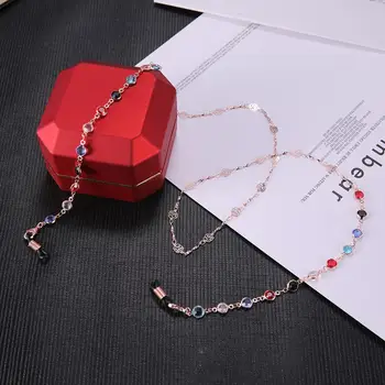 80CM Chic Sunglasses Chain Women Colorful Clear Zircon Rose Gold Color Anti-slip Eyeglass Cord Rope Strap Lanyard for Glasses
80CM Chic Sunglasses Chain Women Colorful Clear Zircon Rose Gold Color Anti-slip Eyeglass Cord Rope Strap Lanyard for Glasses