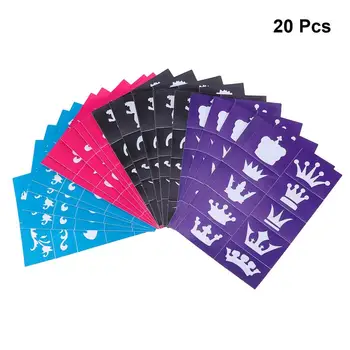 20pcs Self-adhesive Reusable Tattoo Stencils Templates For Airbrush Spray Face Paint Henna Glitter Tattoos (Random Style)
20pcs Self-adhesive Reusable Tattoo Stencils Templates For Airbrush Spray Face Paint Henna Glitter Tattoos (Random Style)