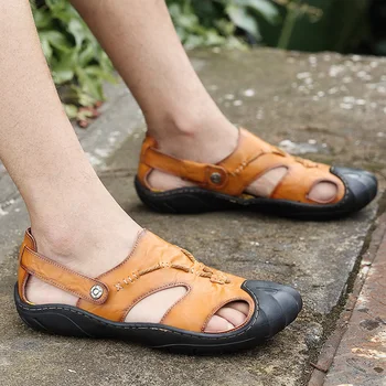 men Shoes genuine Leather Men Sandals Walking Gentleman Beach Sandals water sandales hommes Fashion Outdoor Casual Sneakers
men Shoes genuine Leather Men Sandals Walking Gentleman Beach Sandals water sandales hommes Fashion Outdoor Casual Sneakers