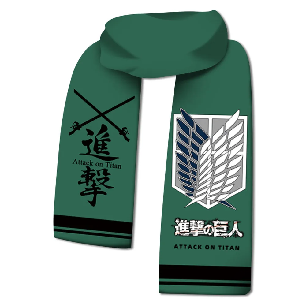 Anime Attack on Titan Warm Scarfs Cosplay Costume Props Cartoon Scarf Plush Gift Accessories Party Halloween 
Anime Attack on Titan Warm Scarfs Cosplay Costume Props Cartoon Scarf Plush Gift Accessories Party Halloween
